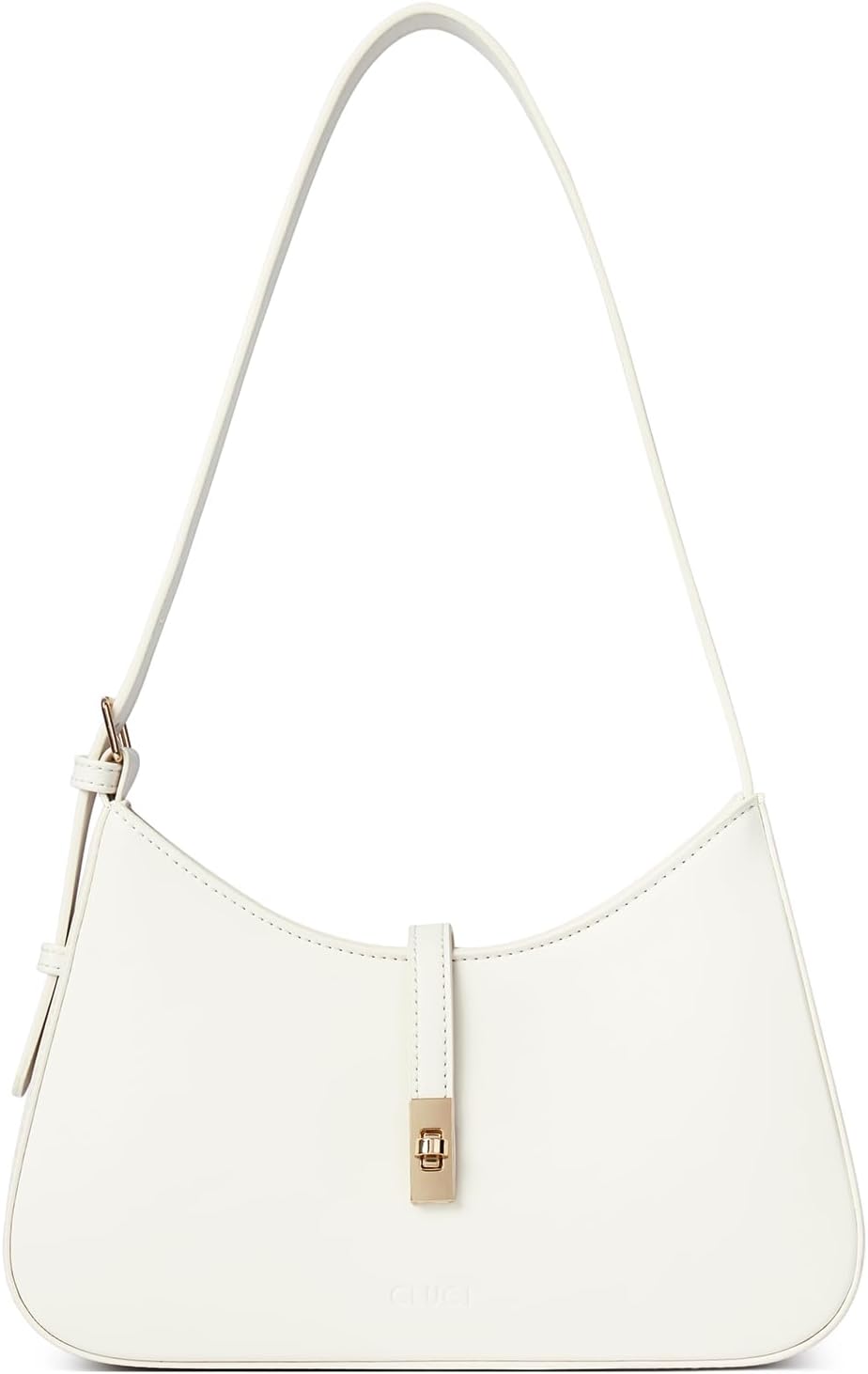 CLUCI Shoulder Bag for Women, Purses for Women, Handbag Hobo Bags Vegan Leather Crossbody Purse with Adjustable Strap White