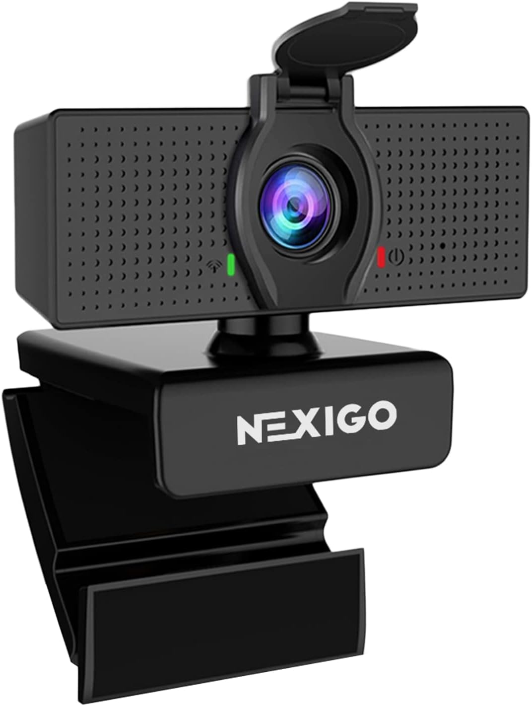NexiGo N60 1080P Webcam with Microphone, Software Control &amp; Privacy Cover, USB HD Computer Web Camera, Plug and Play, for Zoom\/Skype\/Teams, Conferencing and Video Calling