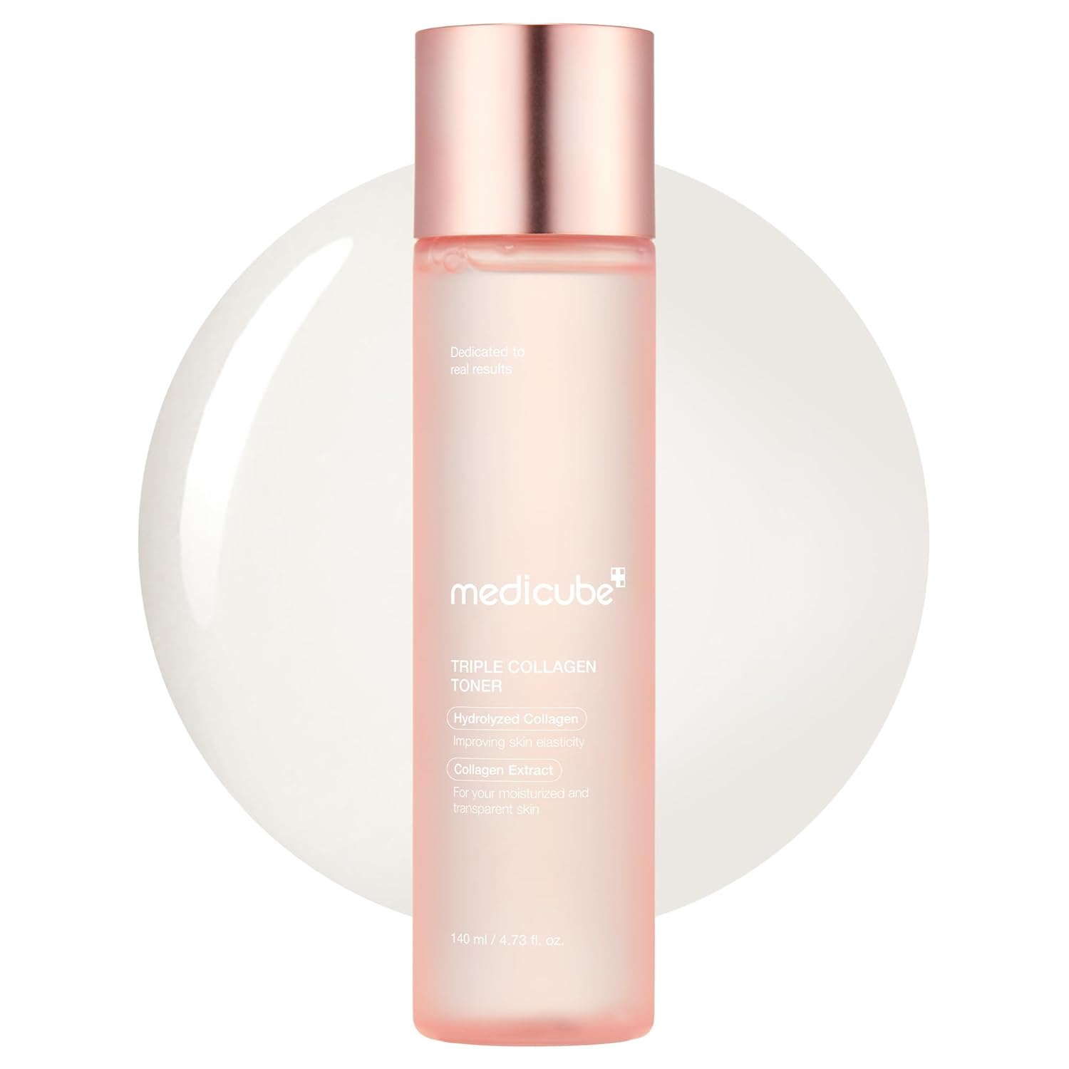 Medicube Triple Collagen Toner - Hydrolyzed, Atelo, &amp; Soluble Collagen for Deep Hydration &amp; Plump Skin - Fast-Absorbing Formula for All-Day Suppleness, Korean Skincare (4.73 fl.oz.)