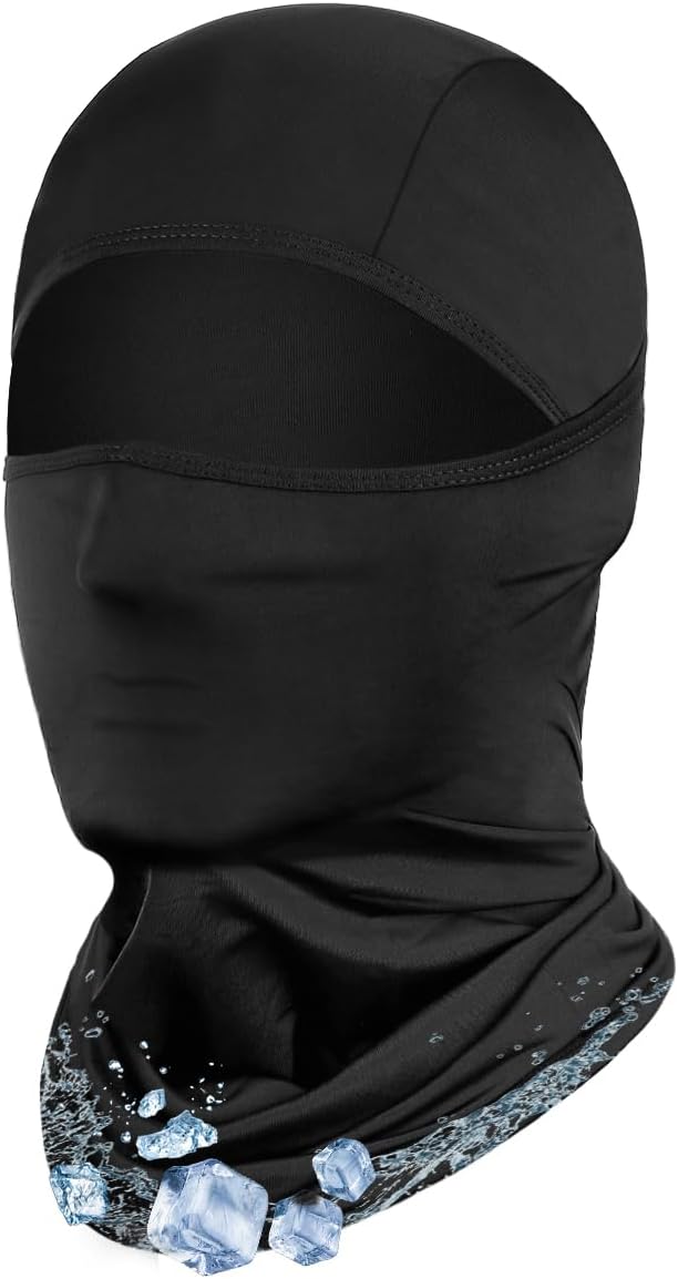 Achiou Ski Mask Balaclava Shiesty, Motorcycle Summer Ice Silk Cooling Thin Breathable UV Protection for Men Women