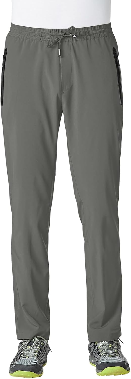 Rdruko Men's Casual Pants Lightweight Quick Dry Hiking Running Workout Outdoor Sports Sweat Pants