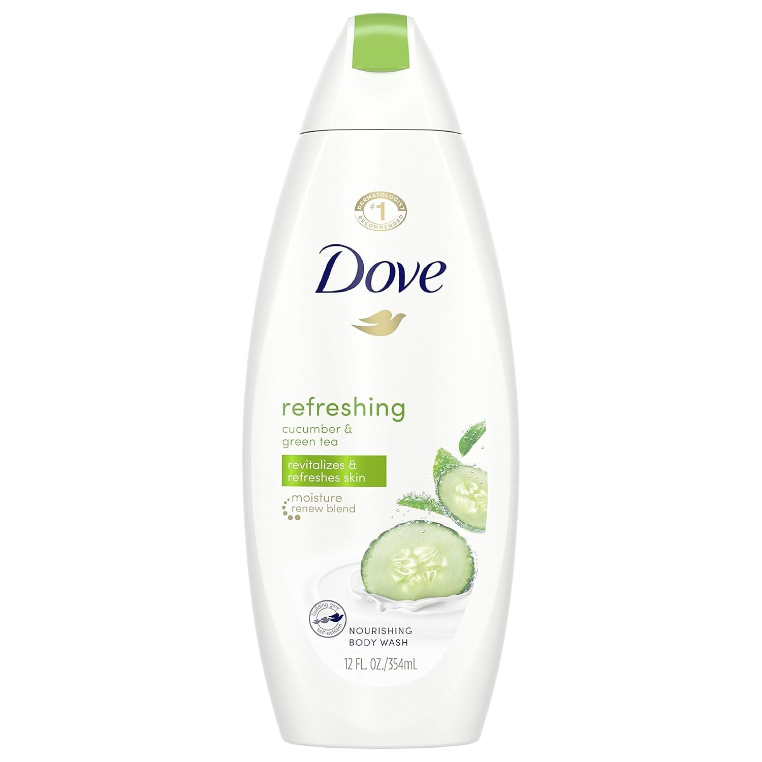 Dove Body Wash 11 Ounce Go Fresh Cucumber &amp; Green Tea, 11 Fl Oz (Pack of 2)
