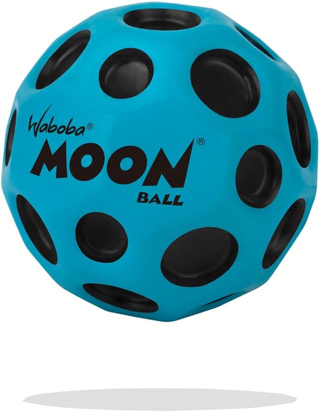 Waboba The Original Moon Ball - Hyper Bouncy Ball \u2013 Makes Pop Sound When Bounced - All Ages Extreme Bounce &amp; Fun - Perfect for Active Play &amp; Indoor or Outdoor Games