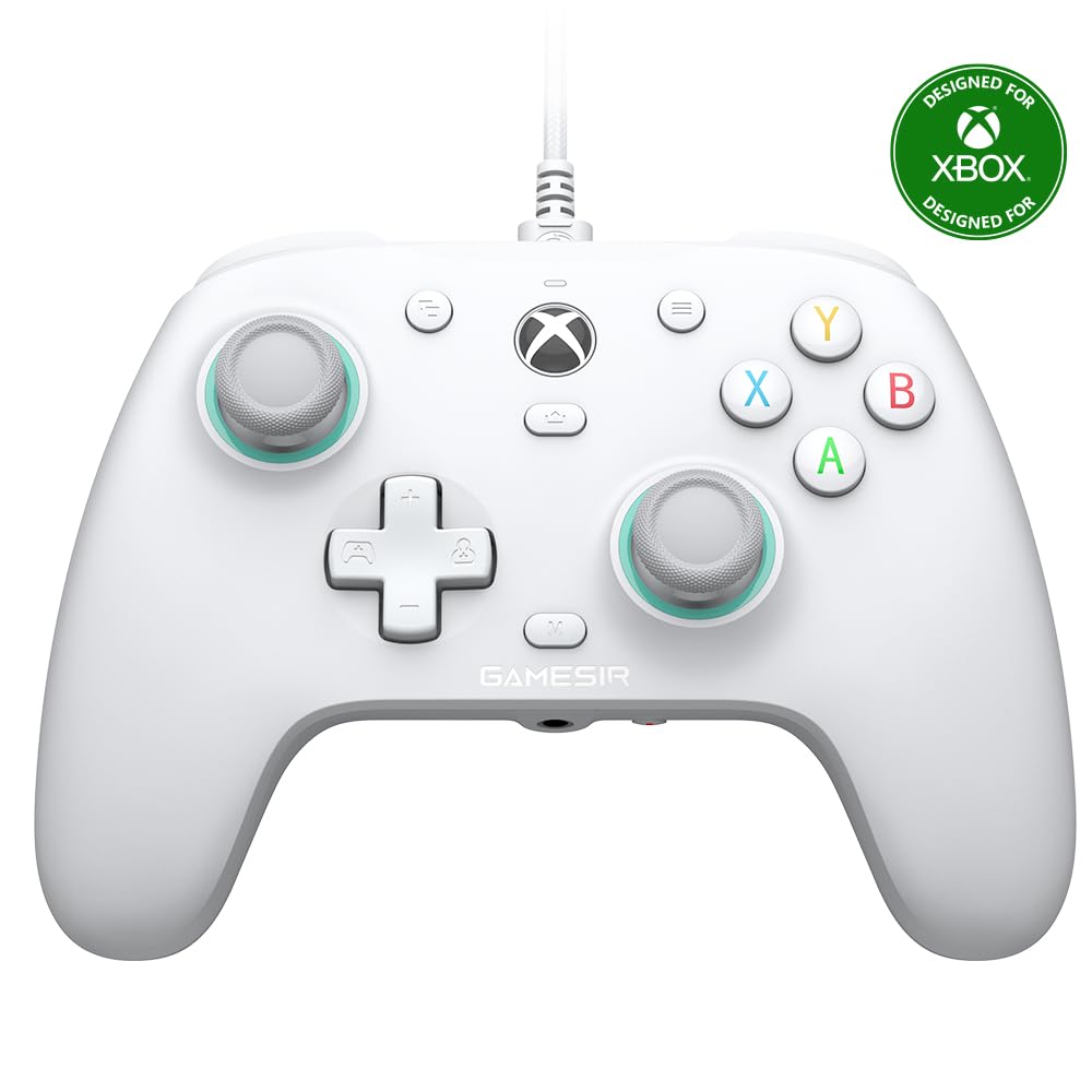 GameSir G7 SE Wired Controller for Xbox Series X|S, Xbox One &amp; Windows 10\/11, Plug and Play Gaming Gamepad with Hall Effect Joysticks\/Hall Trigger, 3.5mm Audio Jack (White)