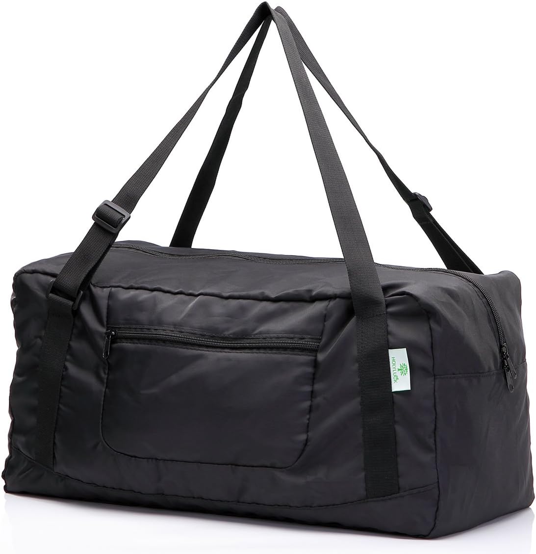 HOLYLUCK Foldable Travel Duffel Bag For Women &amp; Men Luggage Great for Gym (black) One_Size