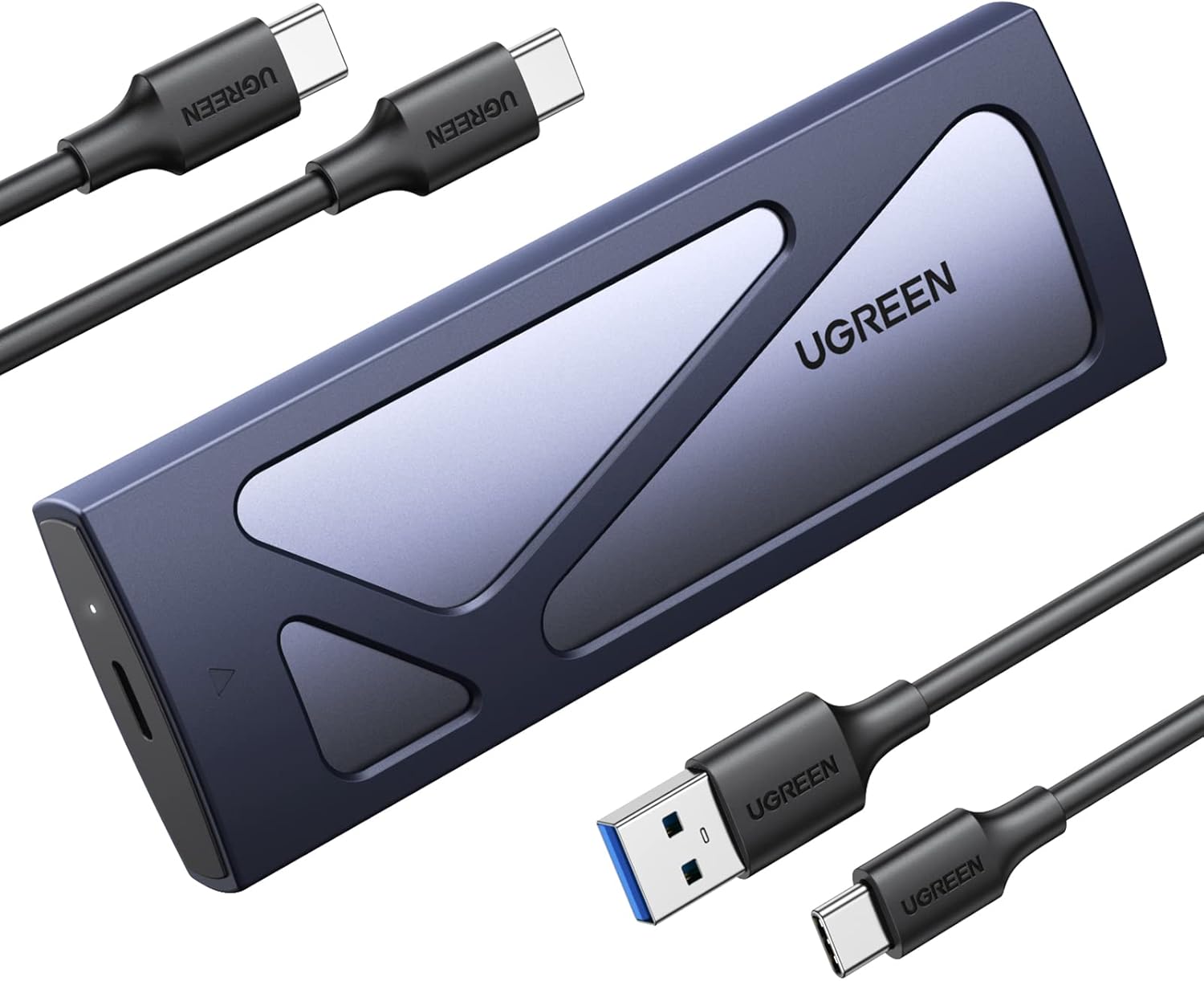 UGREEN SSD Enclosure, Tool-Free USB C External, 10Gbps M.2 NVMe to USB Adapter\/Reader Supports M and B&amp;M Keys and Size 2230\/2242 \/2260\/2280 SSDs
