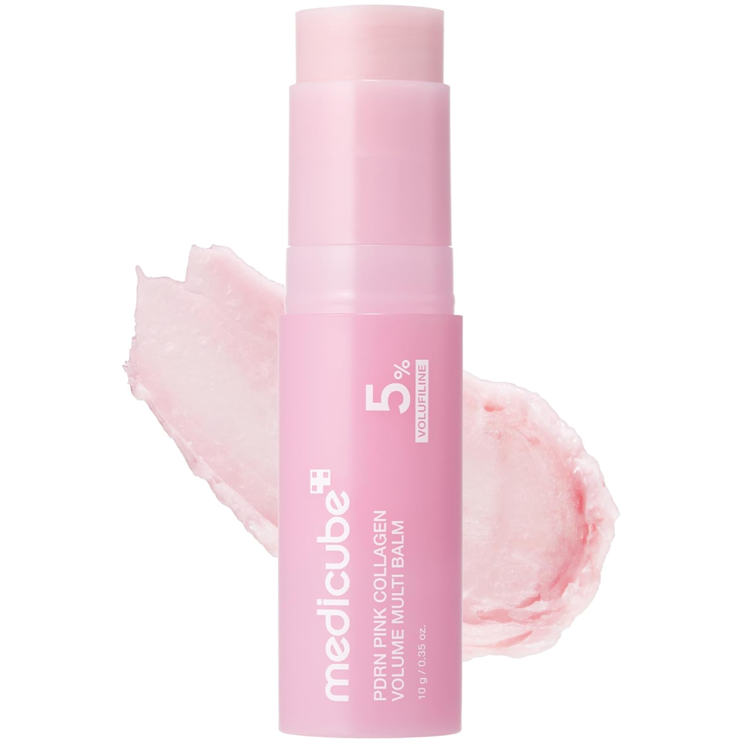medicube PDRN Pink Collagen Volume Multi Balm Stick | Volufiline, PDRN, NAD, Collagen | Face &amp; Body Balm for Under-Eyes, Neck, Forehead, Smile Lines, Lips | Plumping, Radiance, Line Care | K-Beaut