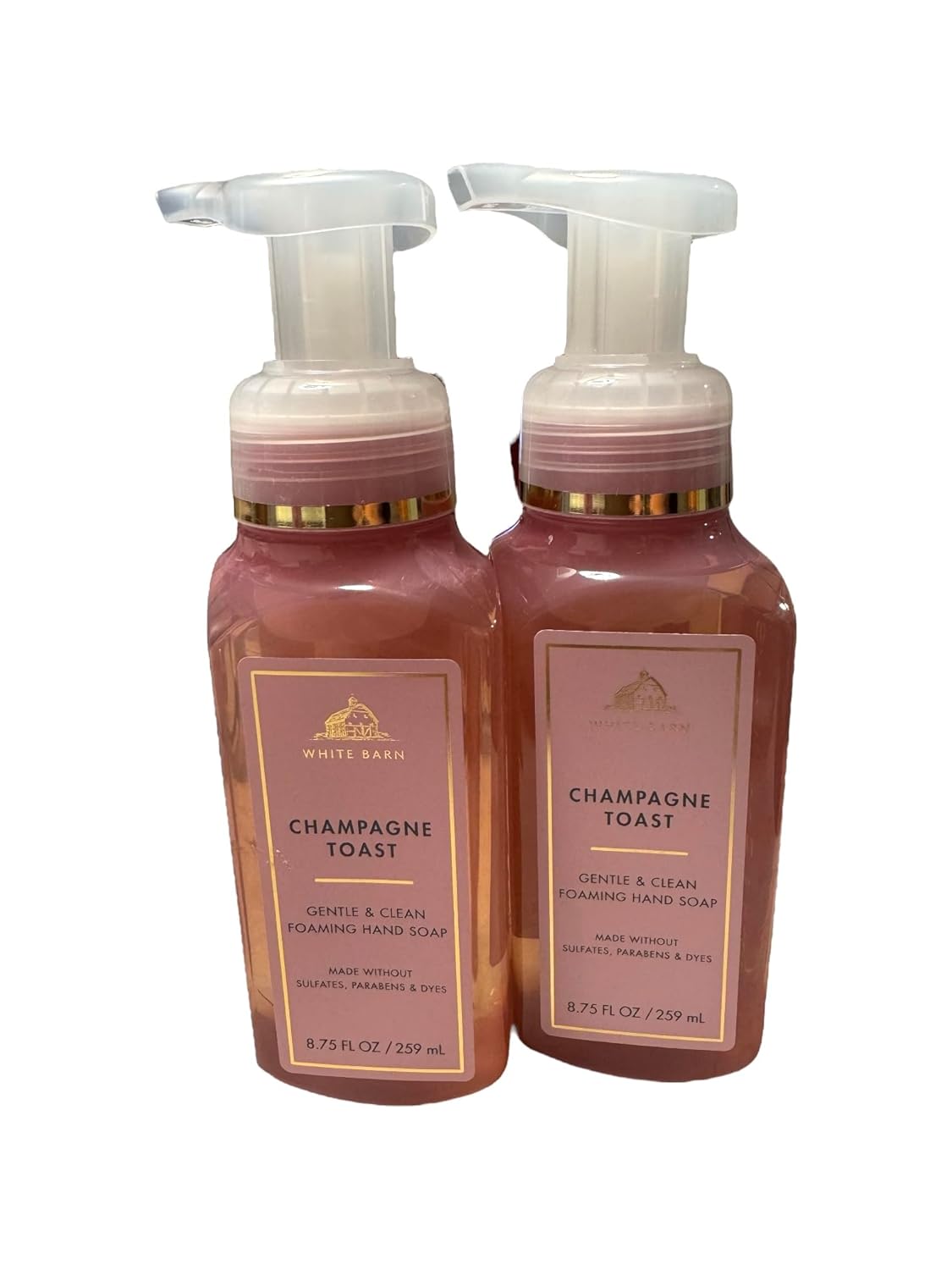 Bath and Body Works Gentle &amp; Clean Foaming Hand Soap 8.75 Ounce 2-Pack (Champagne Toast)