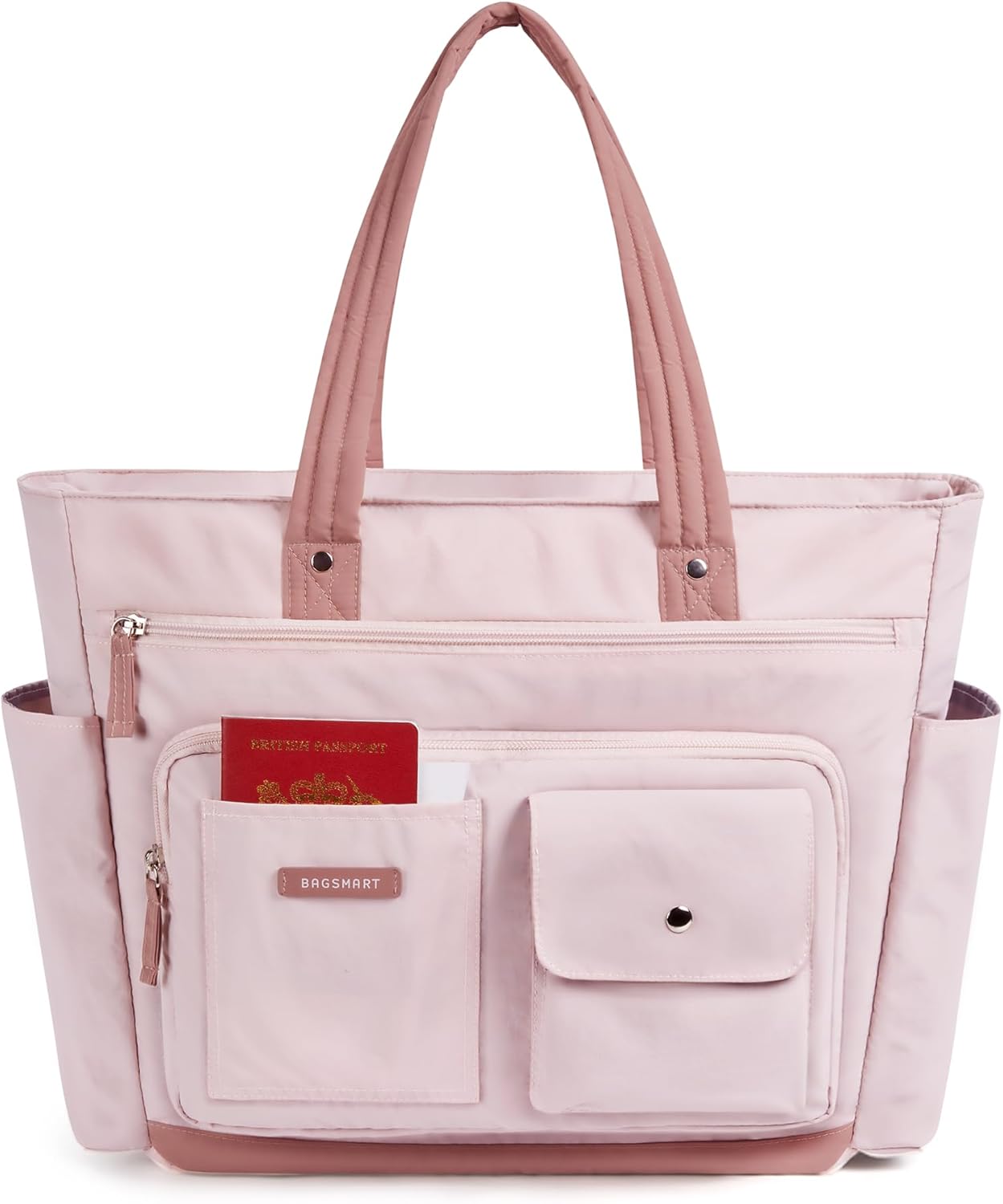 BAGSMART Reusable Grocery Bags, Large Beach Bag, Foldable Tote for Shopping Moving Holiday Travel Packing