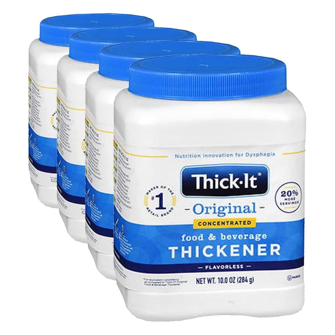 Thick-It Original Concentrated Food &amp; Beverage Thickener, 10 Oz Canister (Pack of 4)