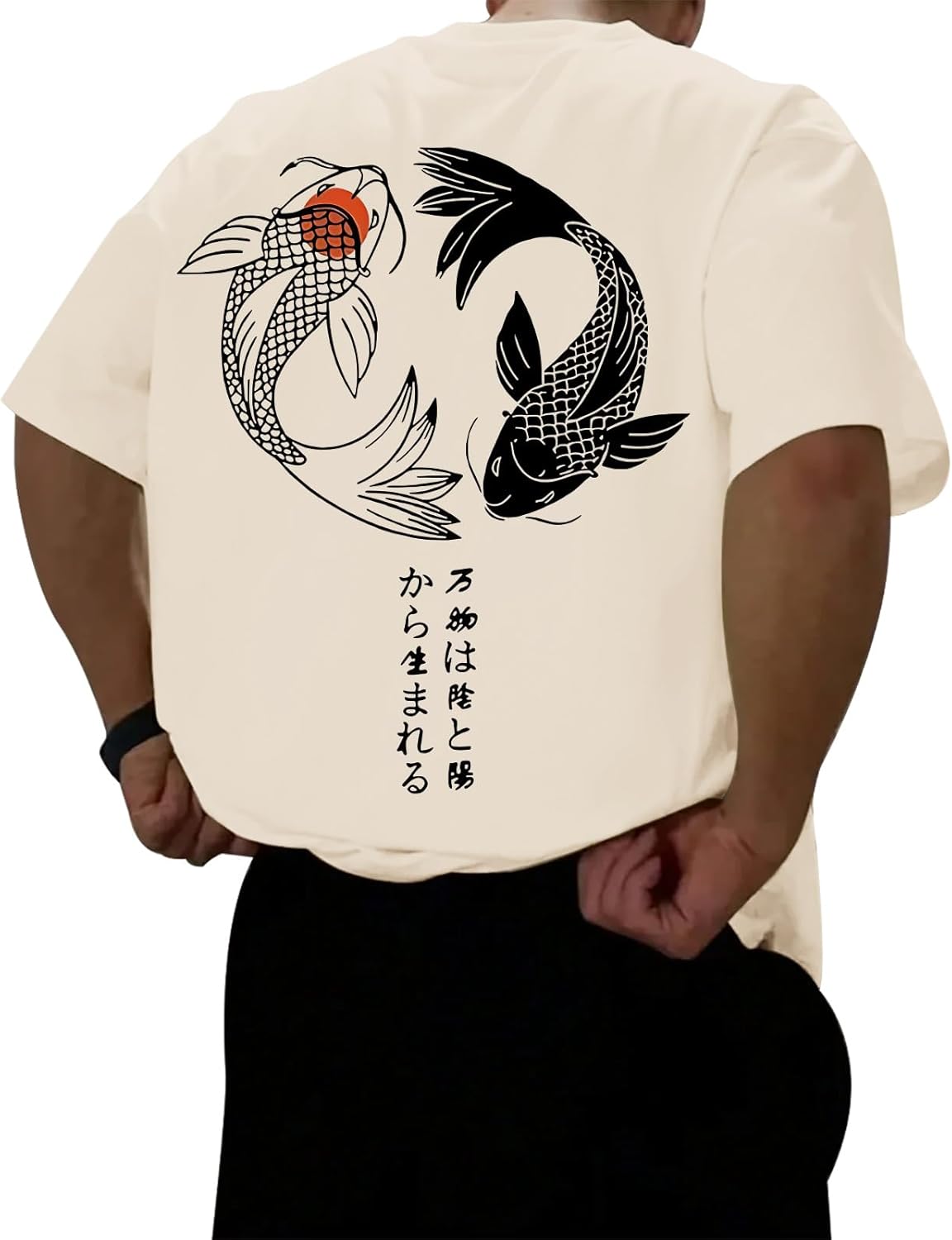 Kelxjia Oversized Graphic Tshirts for Men Japanese Streetwear Shirts Vintage Harajuku T Shirts Drop Shoulder Designer Tees