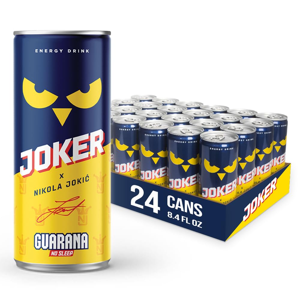 Joker Guarana Energy Drink - Nikola Jokić\u2019s Official Drink from Serbia | Classic Energy Boost | Joker Energy Drink | Nikola Jokic energy Drink