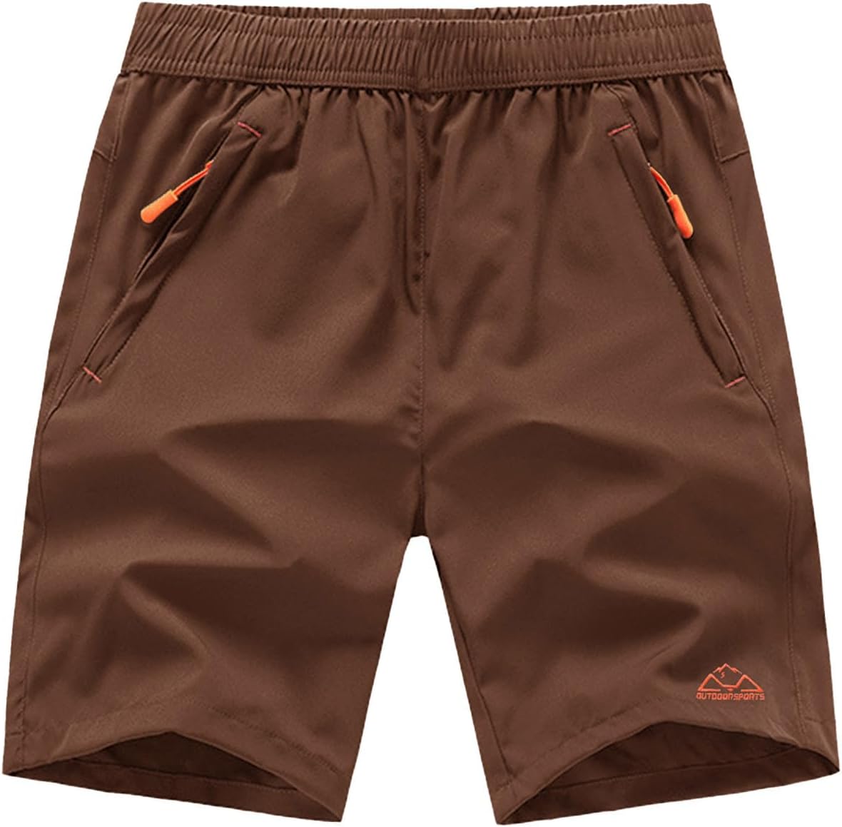 TBMPOY Men's Hiking Shorts Quick Dry Athletic Gym Workout Short with Zipper Pockets
