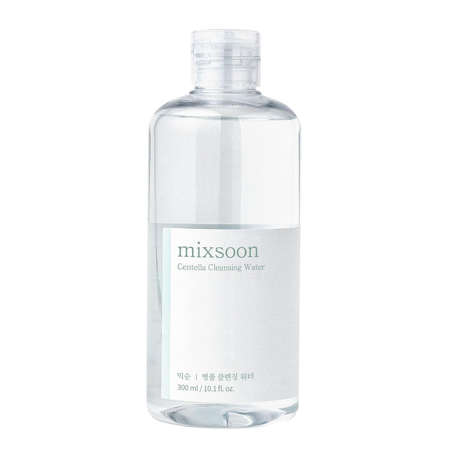 mixsoon Centella Cleansing Water 10.14 fl oz \/ 300ml Face Cleanser for Sensitive Skin Centella Asiatica Aloe Vera Korean Glass Skin Care