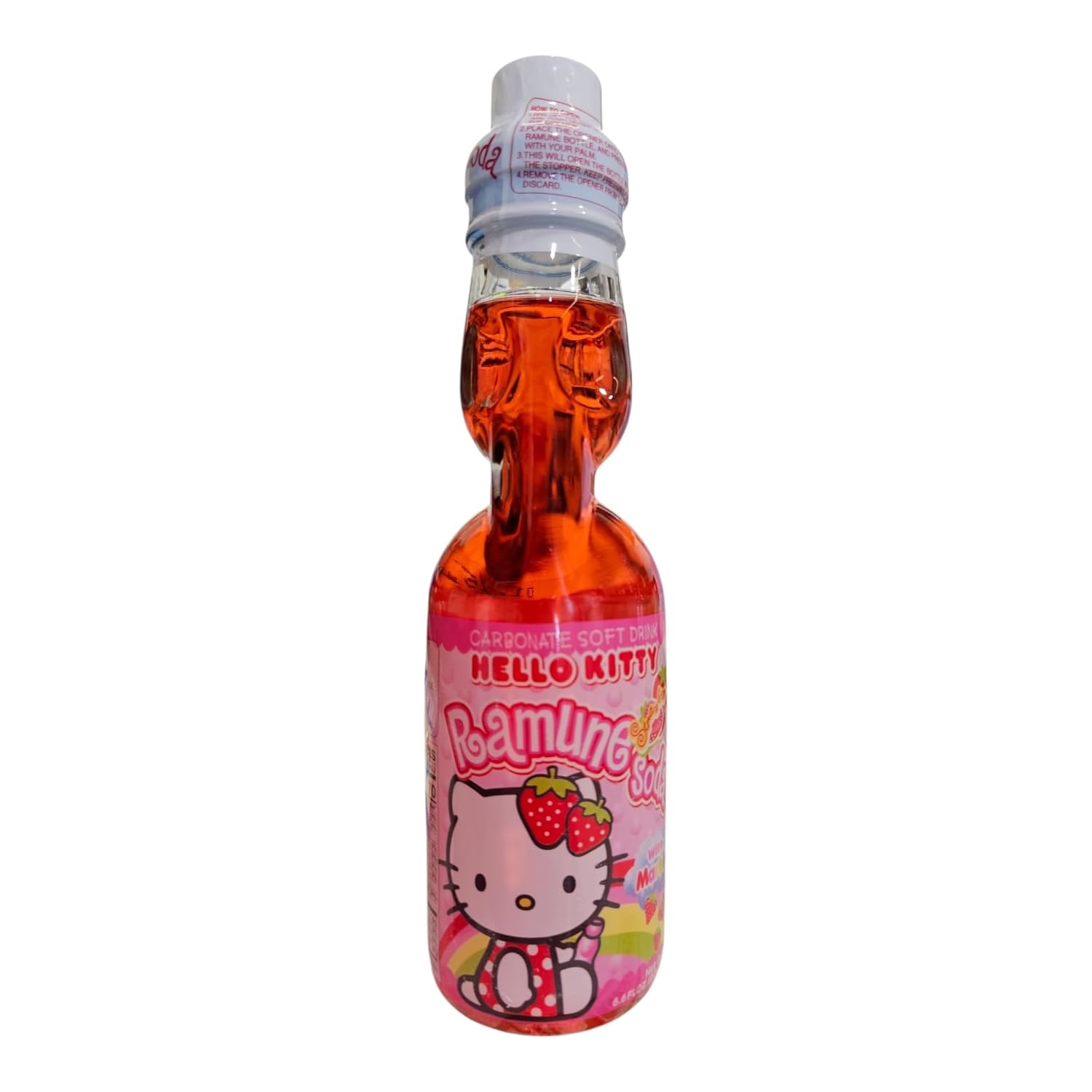 Hello Kitty Ramune Soda Strawberry 6.6 Fz