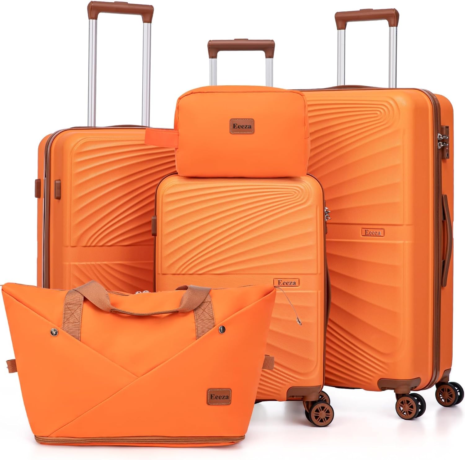 Eeeza Luggage Sets 5 Piece, Suitcases with Wheels, ABS Hard Case Luggage with TSA Lock Spinner Wheels, Carry On Luggage Set (20\/24\/28 inch)