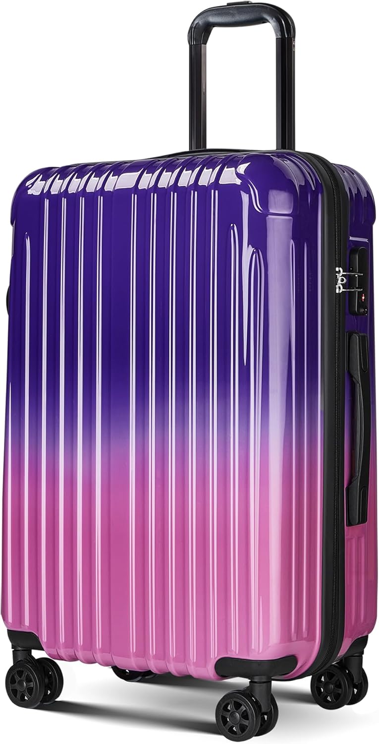 Comeria Carry on Luggage - Airline Approved Suitcases with Spinner Wheels, Built-In TSA Lock，Hard Shell Expandable Suitcases