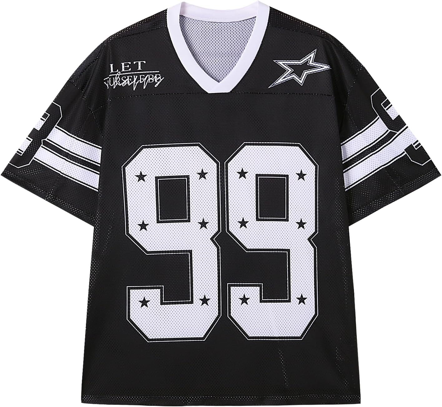Tisfeer Oversized Tshirts for Men Women Graphic Tees Y2k Tops Jersey Shirts V Neck Short Sleeve Summer Fashion Clothes
