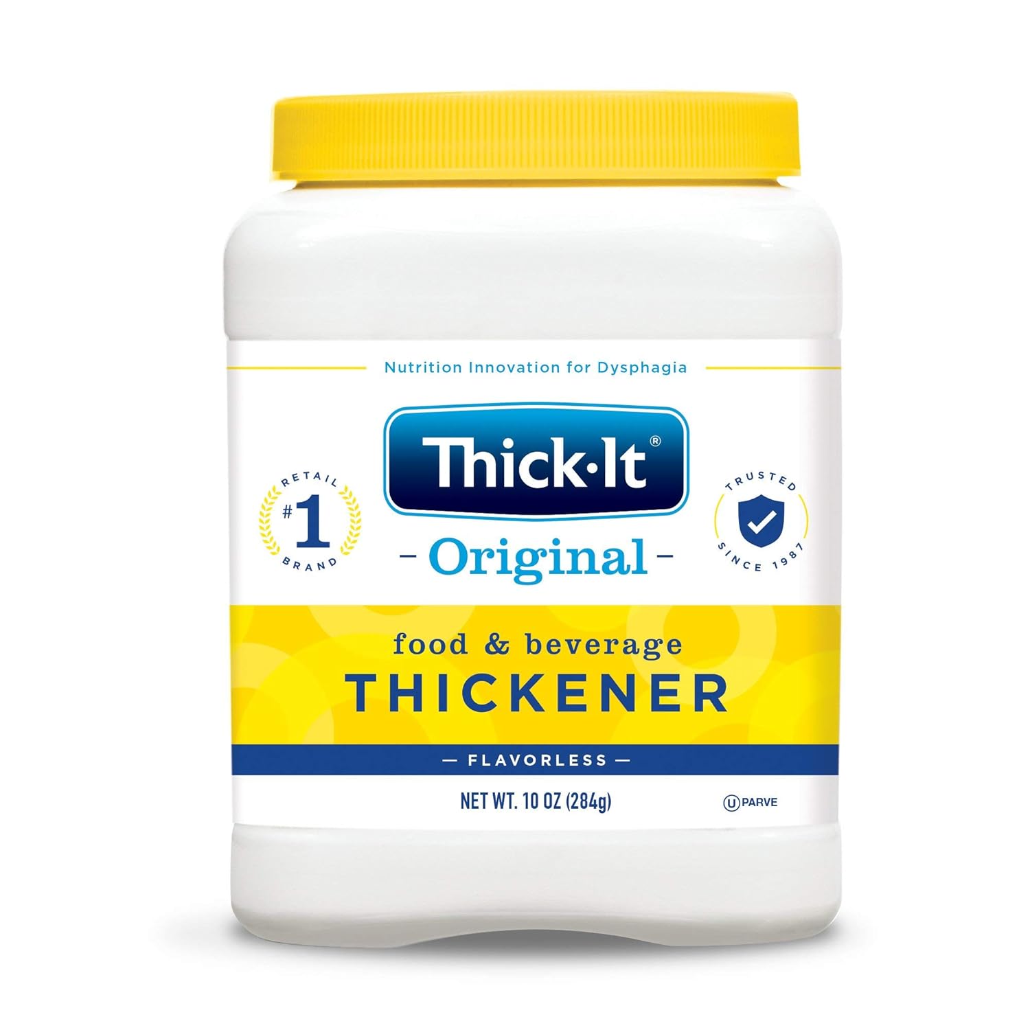 Thick-It Original Food &amp; Beverage Thickener, Flavorless Powder for Dysphagia (IDDSI), Digestible Swallowing Aid, Easy-to-Mix &amp; Instant Dissolve, Used in Hot &amp; Cold Food, 10 oz Canister