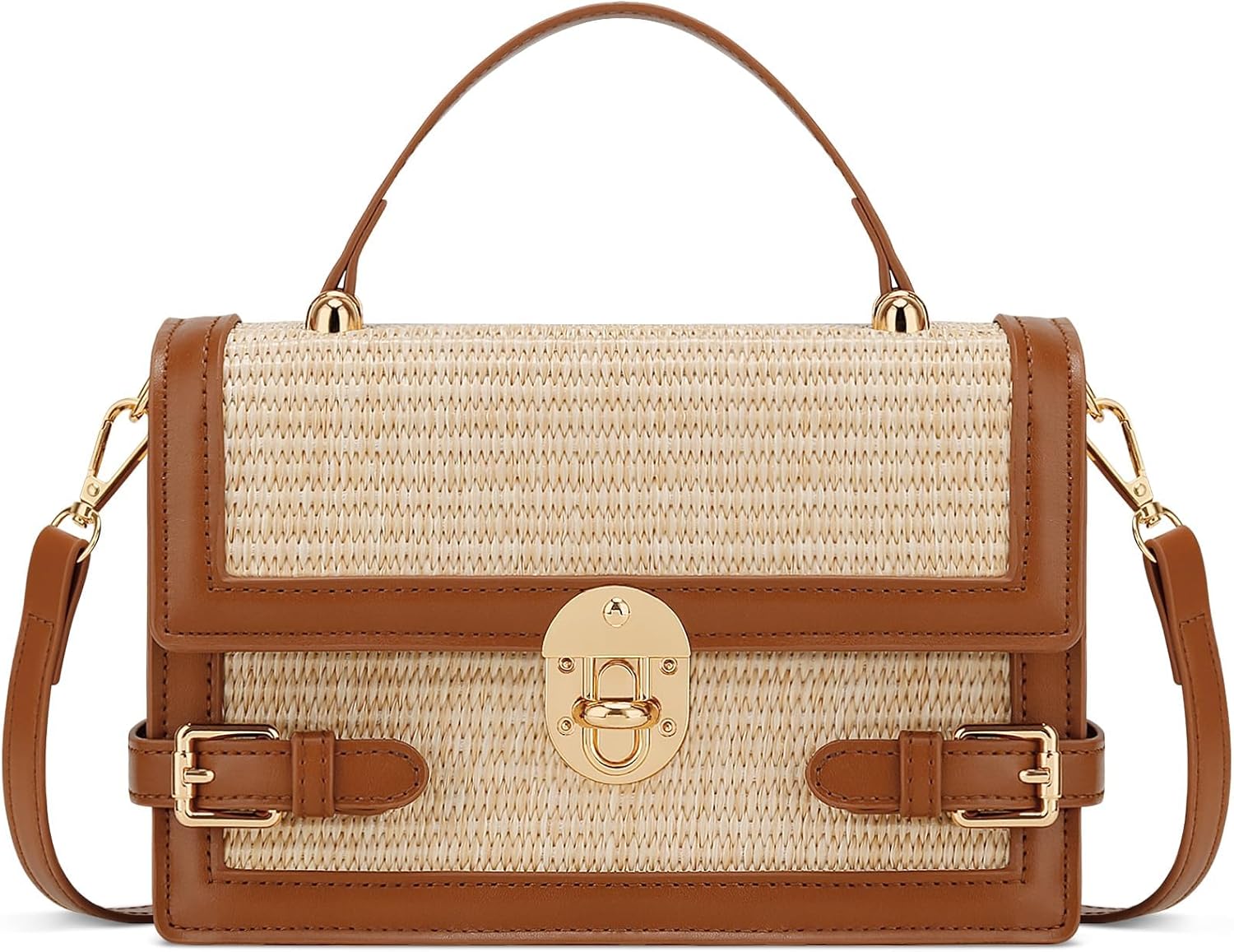 KKXIU Straw Purses for Women \u2013 Summer Beach Shoulder Purse &amp; Clutch Handbag, Woven Crossbody Bags for Women