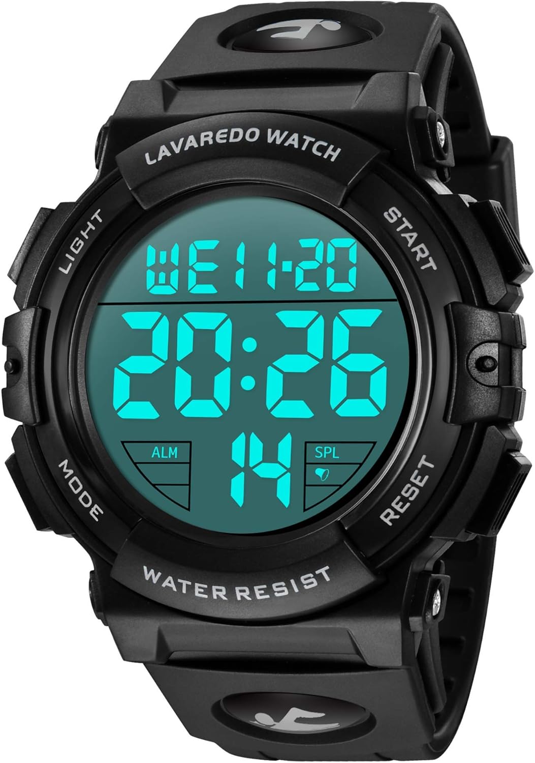 L LAVAREDO Mens Digital Watch Sports Military Watches Waterproof Outdoor Chronograph Wrist Watches for Men with LED Back Ligh\/Alarm\/Date