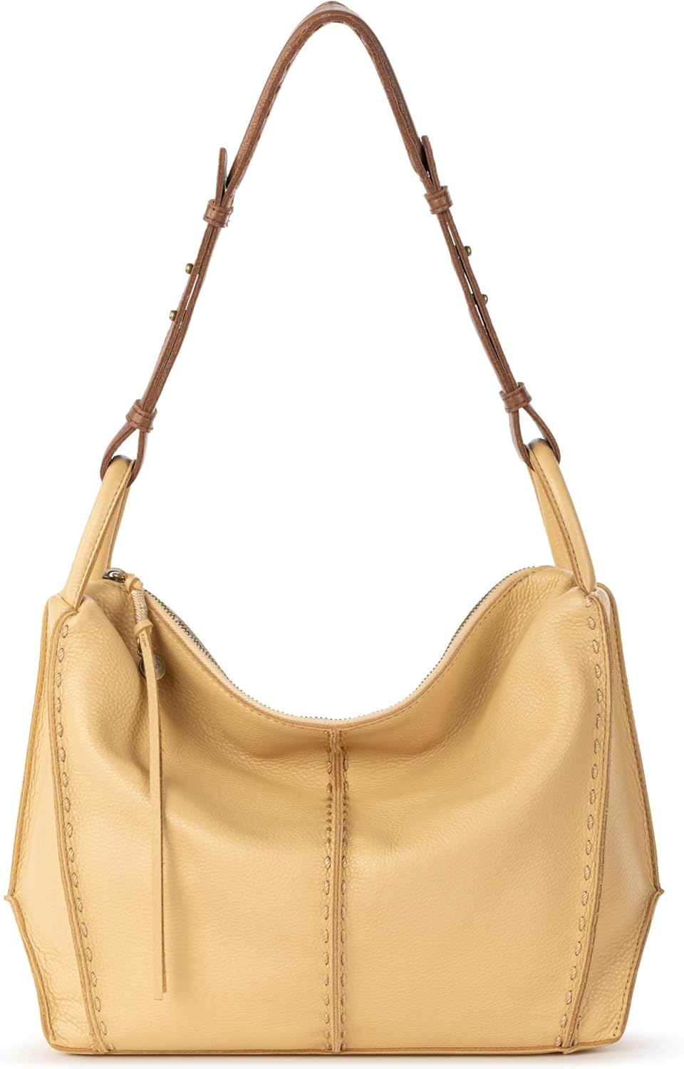 The Sak Los Feliz Hobo Purse - Premium Large Leather Women's Handbag for Everyday &amp; Travel - Durable Purse With Zipper Pocket