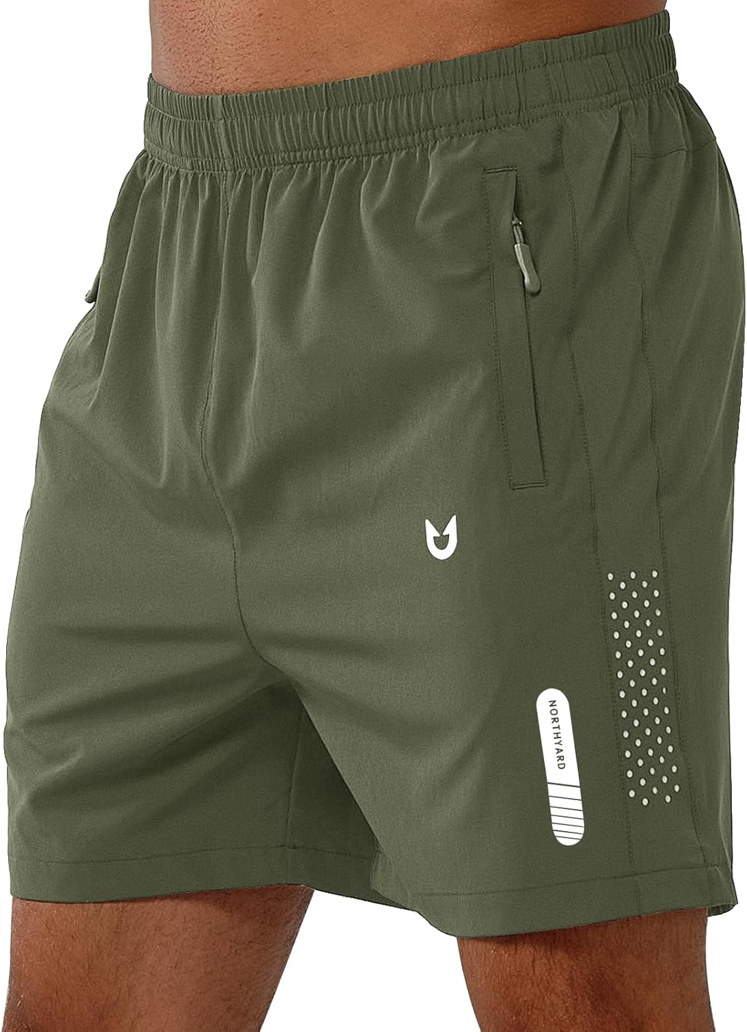 NORTHYARD Men's Athletic Running Shorts Gym Workout 7"\/9"\/5" Quick Dry Lightweight Sports Basketball Tennis 3 Zipper Pockets