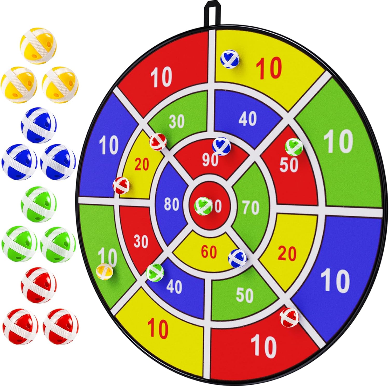 BooTaa 29" Large Dart Board for Kids, Kids Dart Board with Sticky Balls, Boys Toys, Indoor\/Sport Outdoor Fun Party Play Game Toys, Birthday Gifts for 3 4 5 6 7 8 9 10 11 12 Year Old Boys Girls