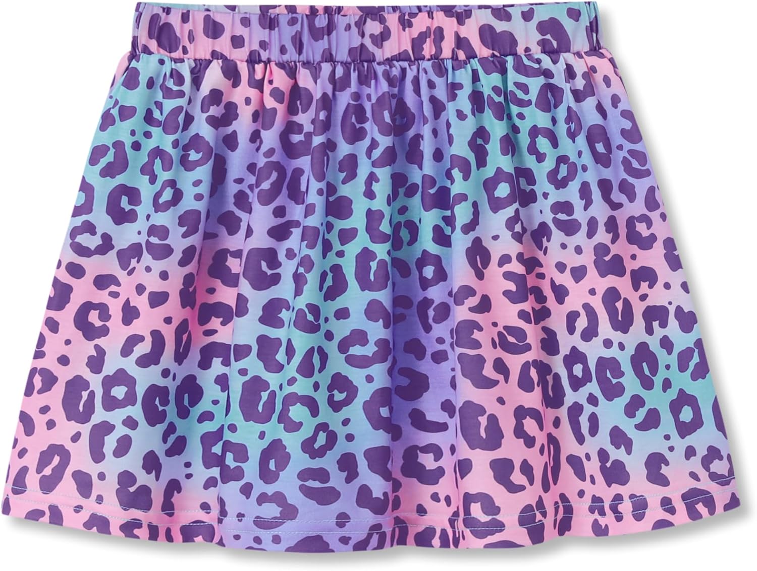 COOLTREE Trendy Girl Skort - Multicolored Leopard Print Summer Skirts with Shorts Size 6-16