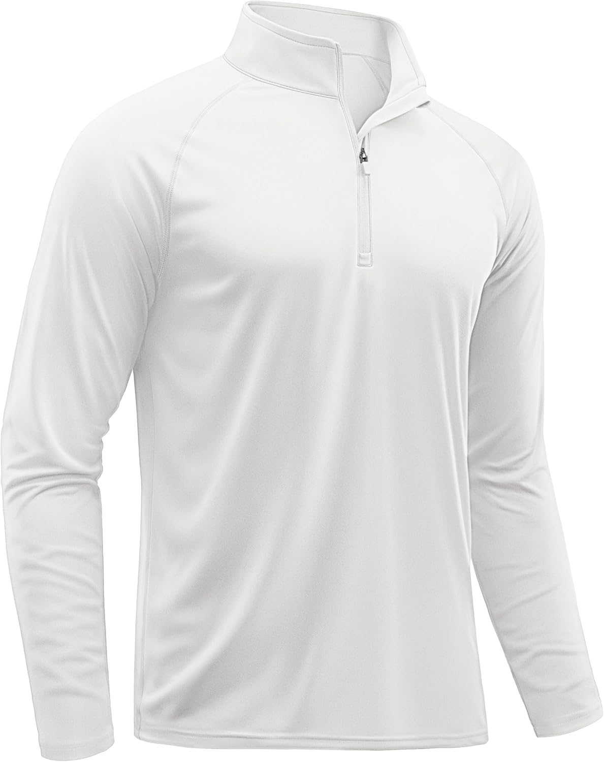 TACVASEN Men's Long Sleeve Athletic Shirts 1\/4 Pullover Zip Sun Protection Rash Guard UPF 50+ Outdoor Running T-Shirts
