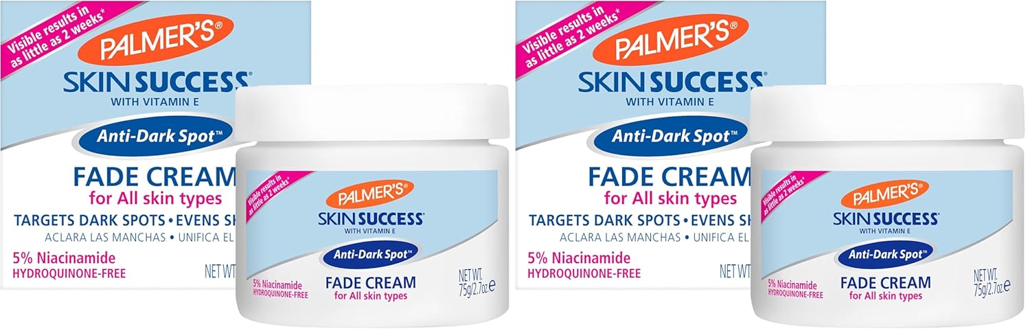 Palmer's Skin Success Anti-Dark Spot Fade Cream with Vitamin E and Niacinamide, for All Skin Types, 2.7 Ounce (Pack of 2)