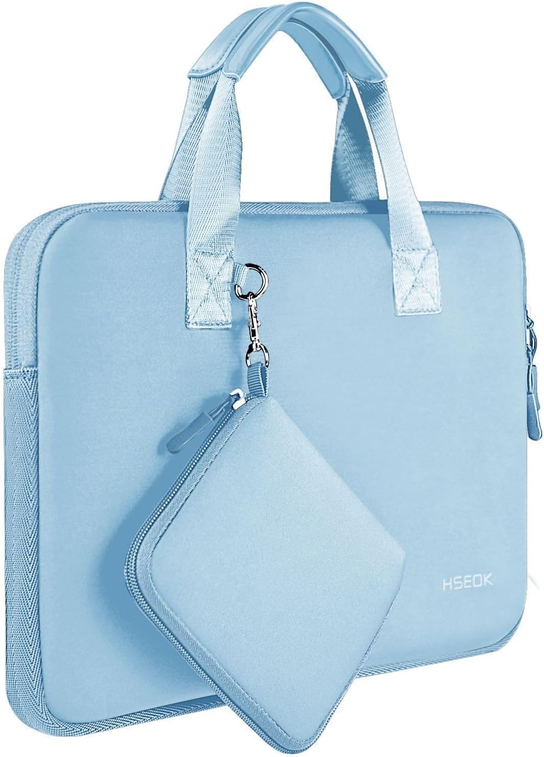 Hseok Laptop Sleeve 14 inch Case with Small Case, Compatible with MacBook Neo 14, MacBook Pro 14 M5\/M4\/M3\/M2\/M1, XPS 14 and Most 14 inch Notebooks, Neoprene Computer Handbag,SK01BL01