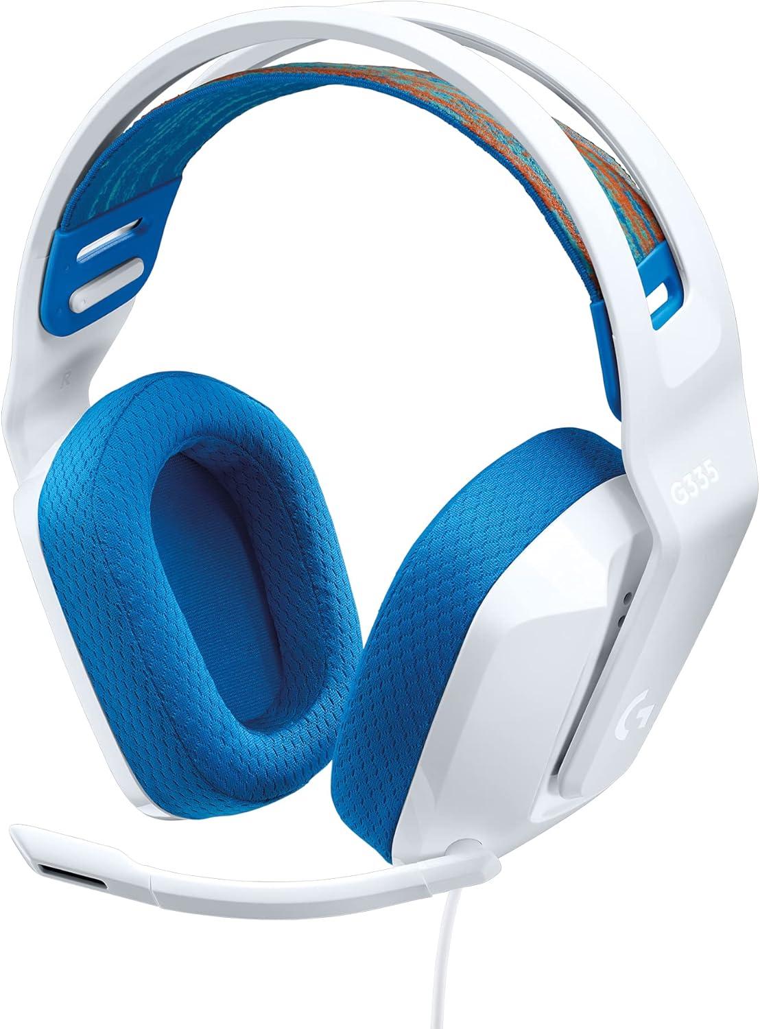 Logitech G335 Wired Gaming Headset, with Flip to Mute Microphone, 3.5mm Audio Jack, Memory Foam Earpads, Lightweight, Compatible with PC, PlayStation, Xbox, Nintendo Switch\/Switch 2 - White