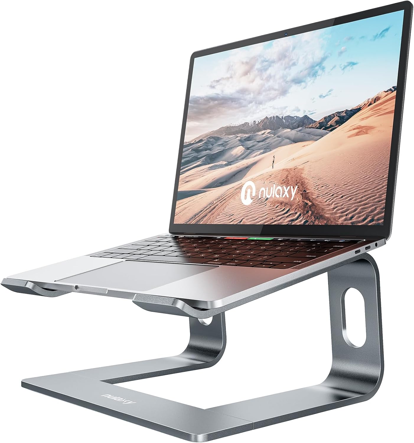 Nulaxy All-Aluminum Laptop Stand for Desk, Ergonomic Detachable Ventilated Cooling Computer Riser, Anti-Slip Design Notebook Holder Compatible with All 10-16" Laptops (MacBook, Dell XPS, HP, Lenov