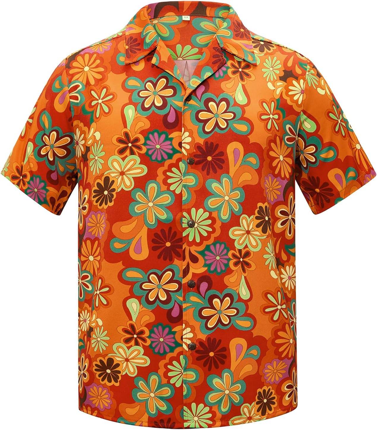 American Trends Men's Hawaiian Shirts Short Sleeve Button Down Tropical Novelty Print Beachwear