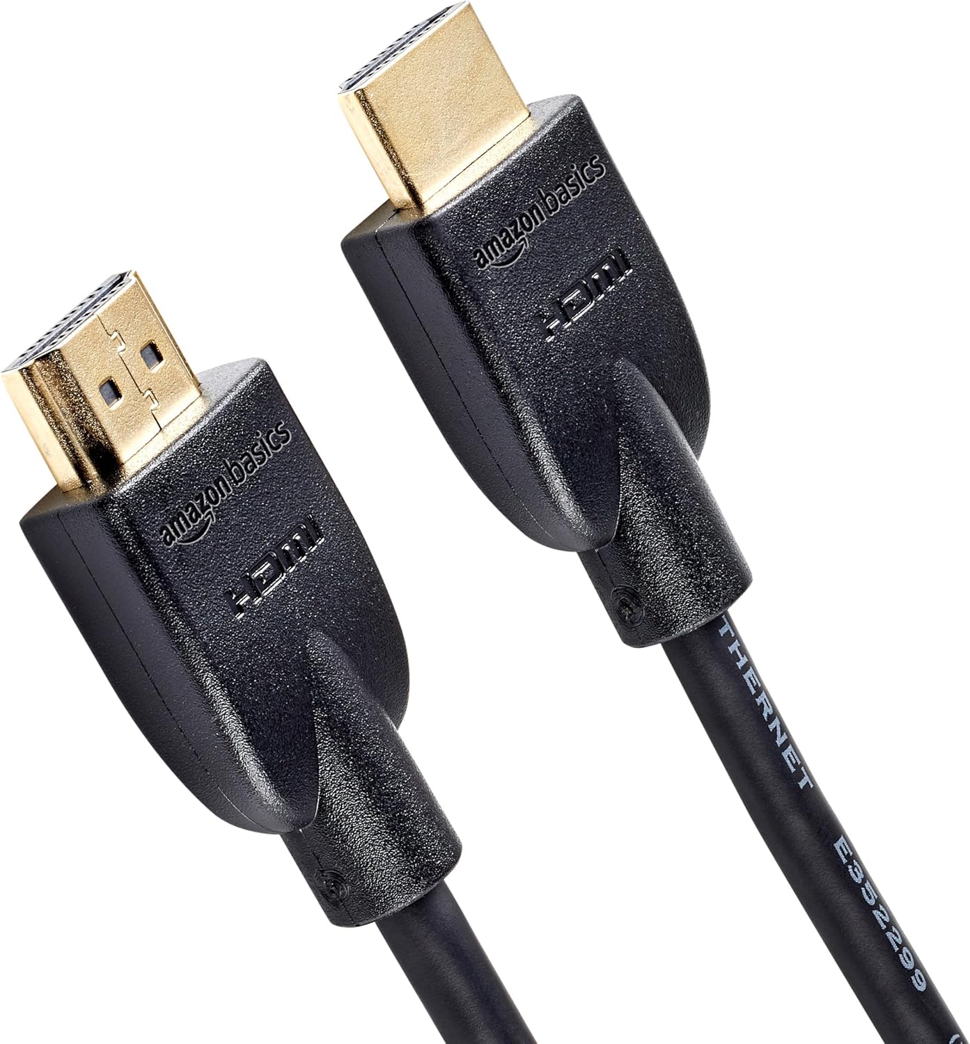 Amazon Basics HDMI Cable, 3ft, 4K@60Hz, High-Speed HDMI 2.0 Cord, 18Gbps, 2160p, 48 bit, Compatible with TV\/PS5\/Xbox\/Roku, Black