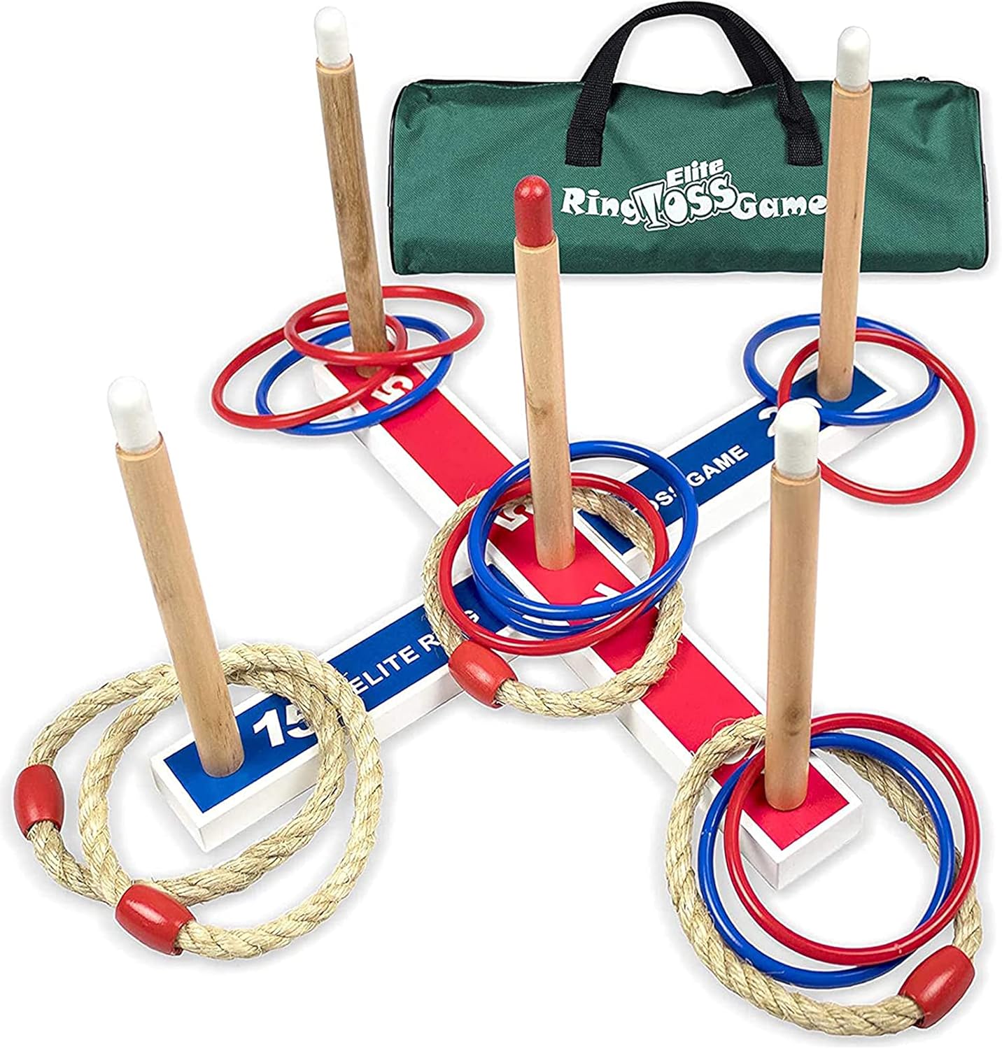 Elite Sportz Ring Toss Games for Kids - Outdoor Yard Game for Adults &amp; Family - Backyard Toys, Outdoor Game, Backyard Games, Lawn Games for Kids Ages 4-8