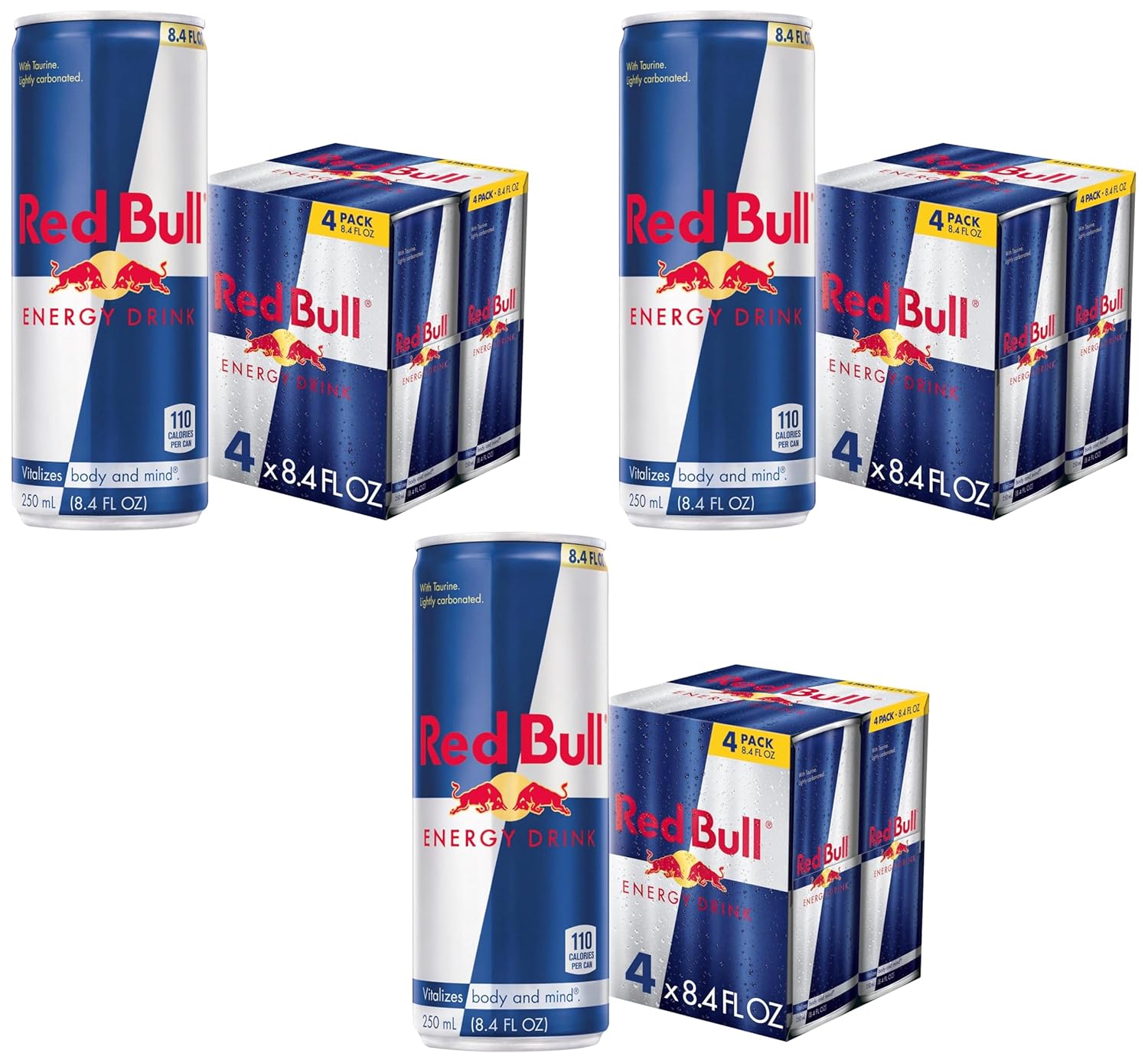 Red Bull Energy Drink, 80mg Caffeine | Taurine &amp; B Vitamins | 8.4 Fl Oz | Pack of 12 Cans