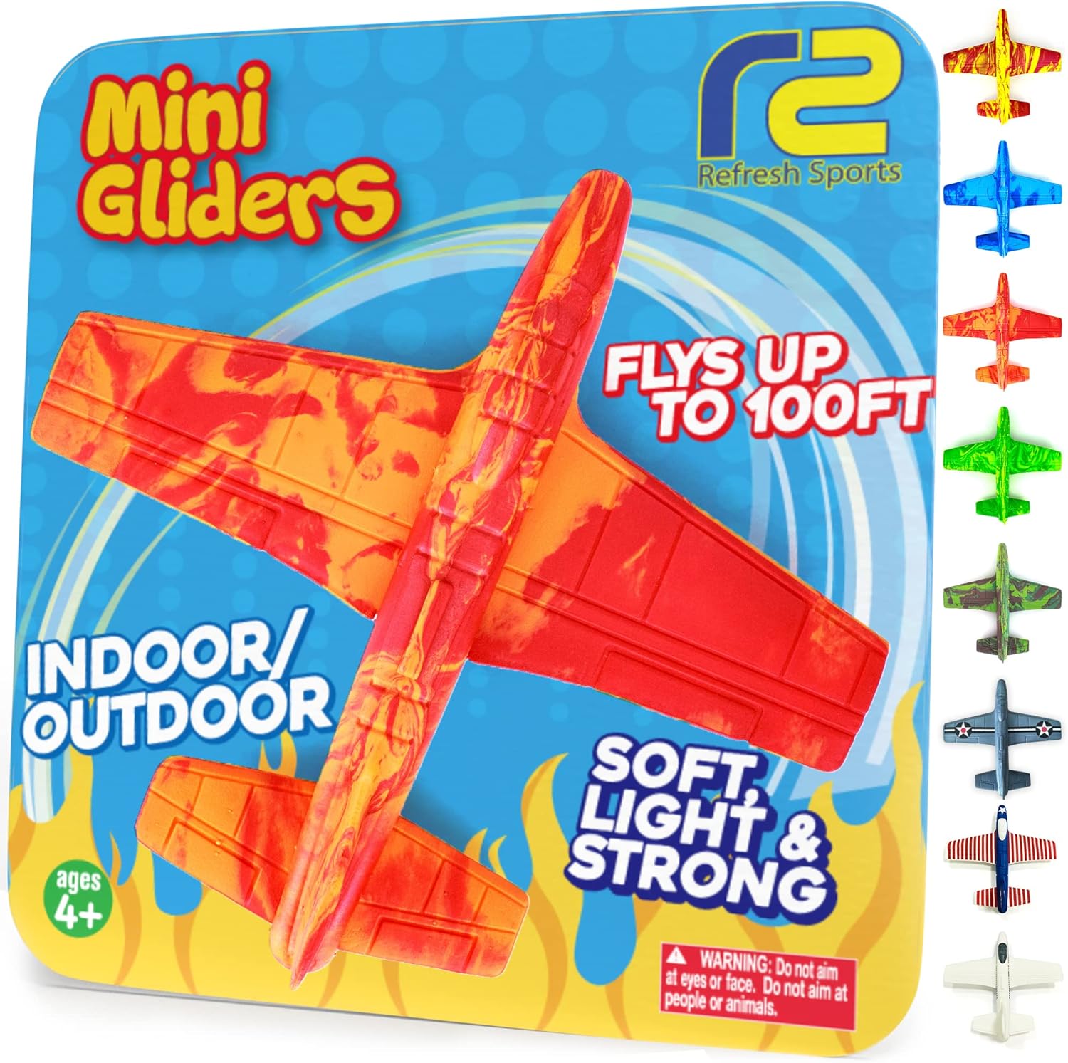 Airplane Toy Foam Glider Plane for Kids - Outdoor Toys for Kids Ages 4-8 - Kids Outside Toys for Boys &amp; Girls - Outdoor Toys &amp; Fun Flying Gliders Easy Throwing Air Planes - Gifts for Ages 4 5 