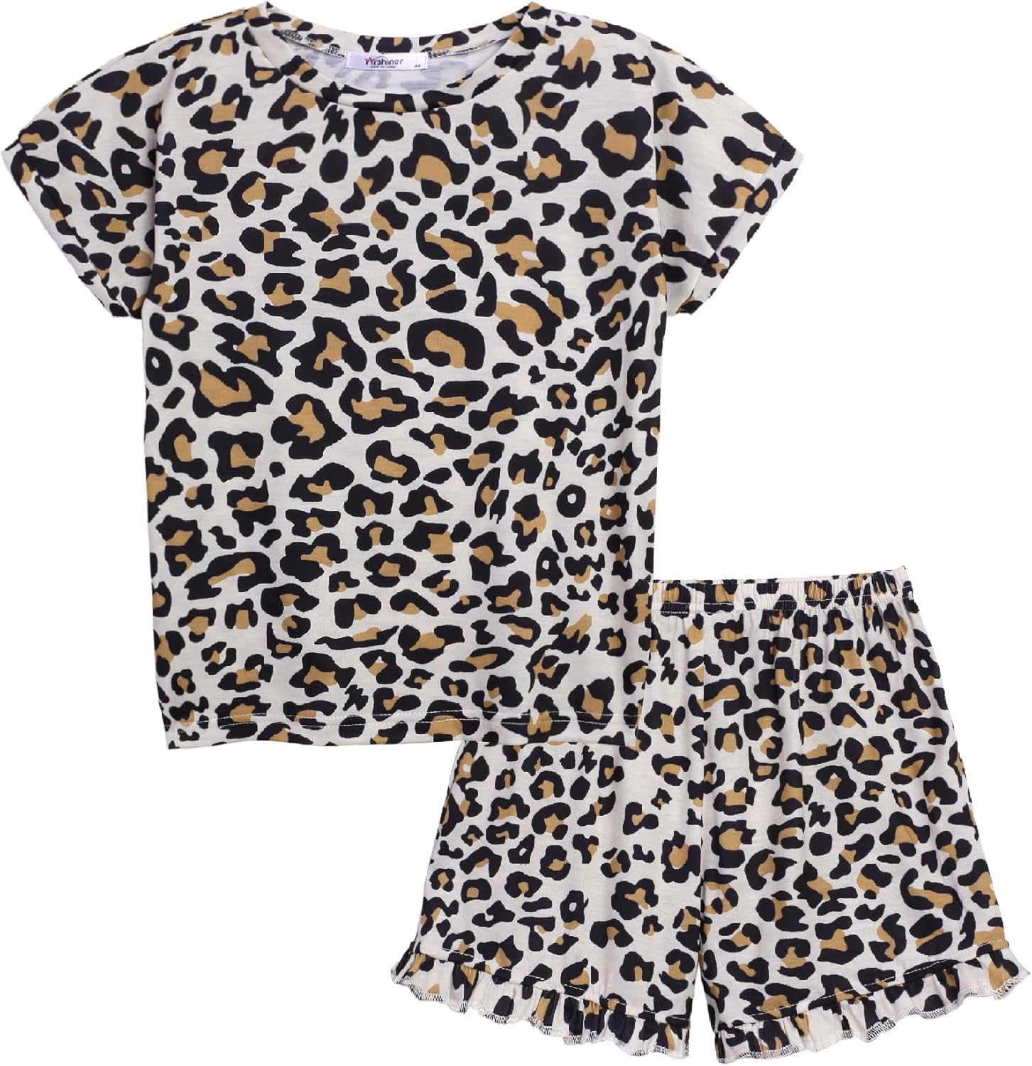 Arshiner Girls 2-Piece Tie Dye Pajamas Set Trendy Lounge Set Kids Sleepwear