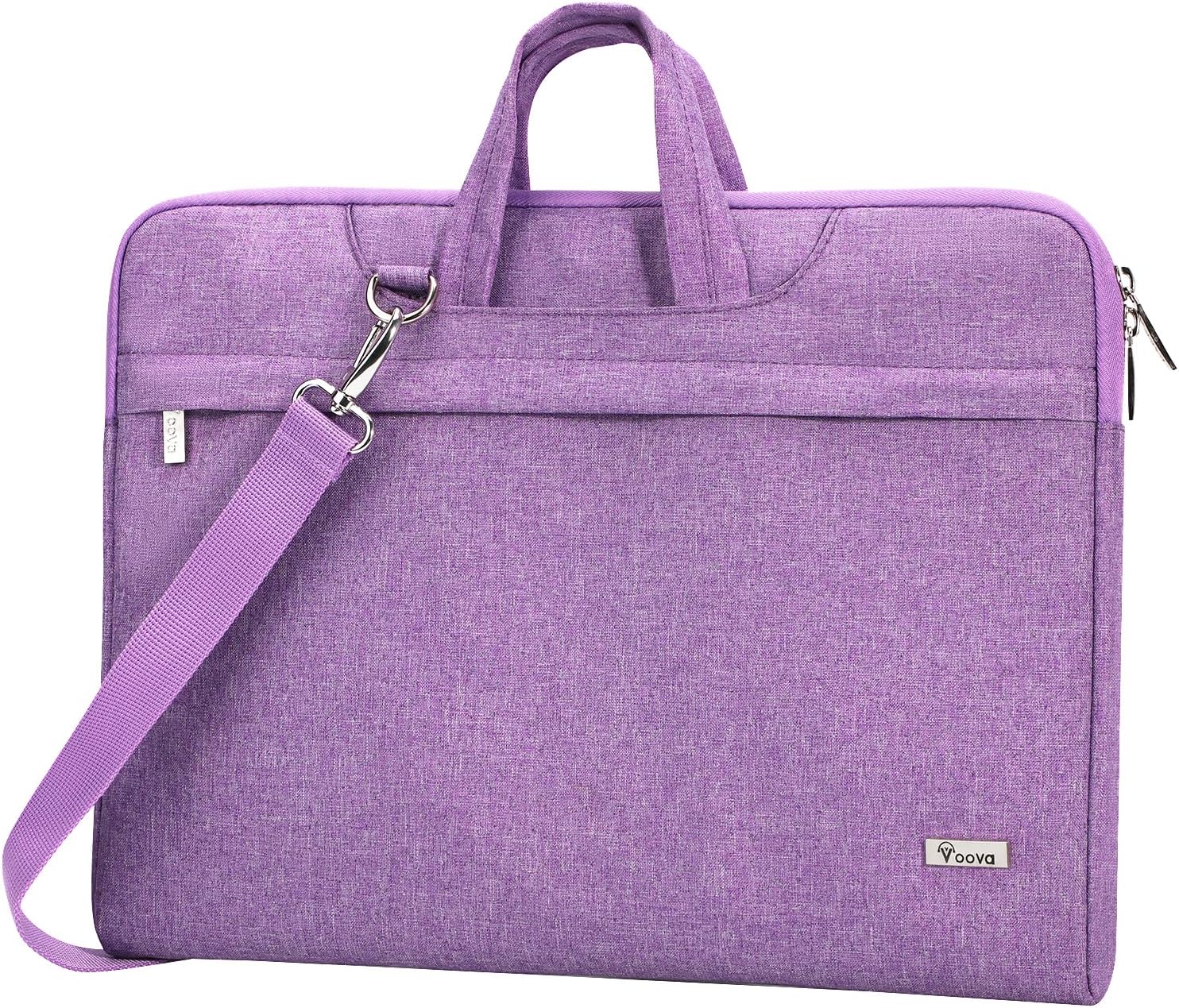 Voova Laptop Bag 15.6 Inch, Waterproof Computer Sleeve Carrying Case with Shoulder Straps &amp; Handle Compatible with Macbook Air 15 M2\/M3\/M4, MacBook Pro 15\/16, 15-16 Inch Hp Dell Lenovo Asus, La