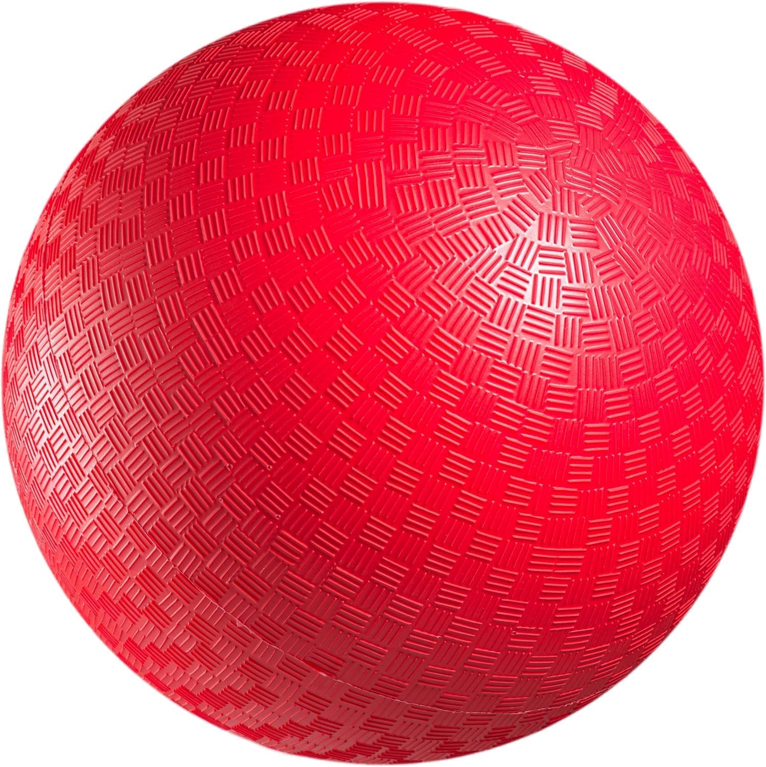 PlayBolt Playground Ball - 8.5 Inch (1-Pack) Red Rubber Bouncy Inflatable Balls, w\/Air Pump, for Kids &amp; Adults, Indoor &amp; Outdoor Games, Kickballs, Dodgeball, Four Square, Handball and More